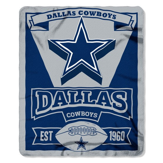 Dallas Cowboys 50" x 60" Marque Fleece Throw