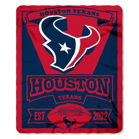 Houston Texans 50" x 60" Marque Fleece Throw