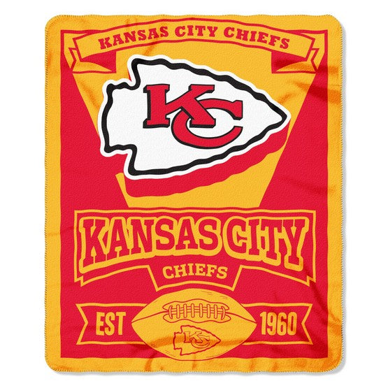 Kansas City Chiefs 50" x 60" Marque Fleece Throw