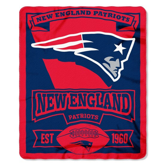 New England Patriots 50" x 60" Marque Fleece Throw