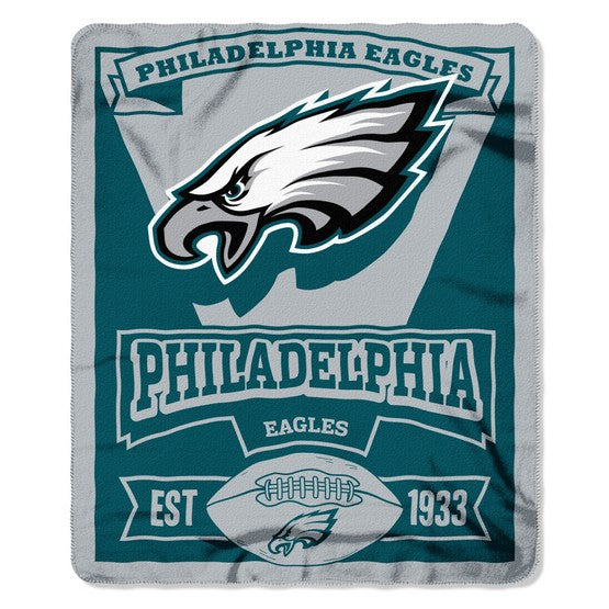 Philadelphia Eagles Retro 50" x 60" Marque Fleece Throw