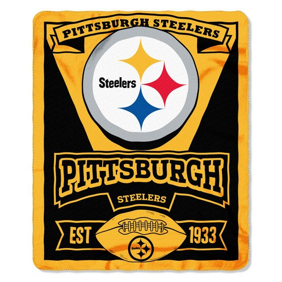 Pittsburgh Steelers 50" x 60" Marque Fleece Throw