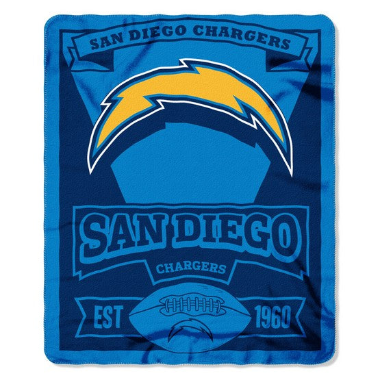 San Diego Chargers 50" x 60" Marque Fleece Throw
