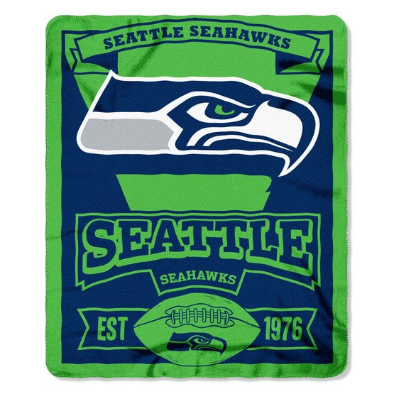 Seattle Seahawks 50" x 60" Marque Fleece Throw