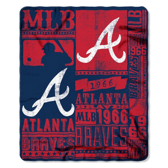 Atlanta Braves 50" x 60" Strength Fleece Throw
