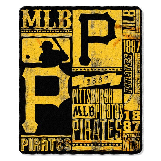 Pittsburgh Pirates 50" x 60" Strength Fleece Throw