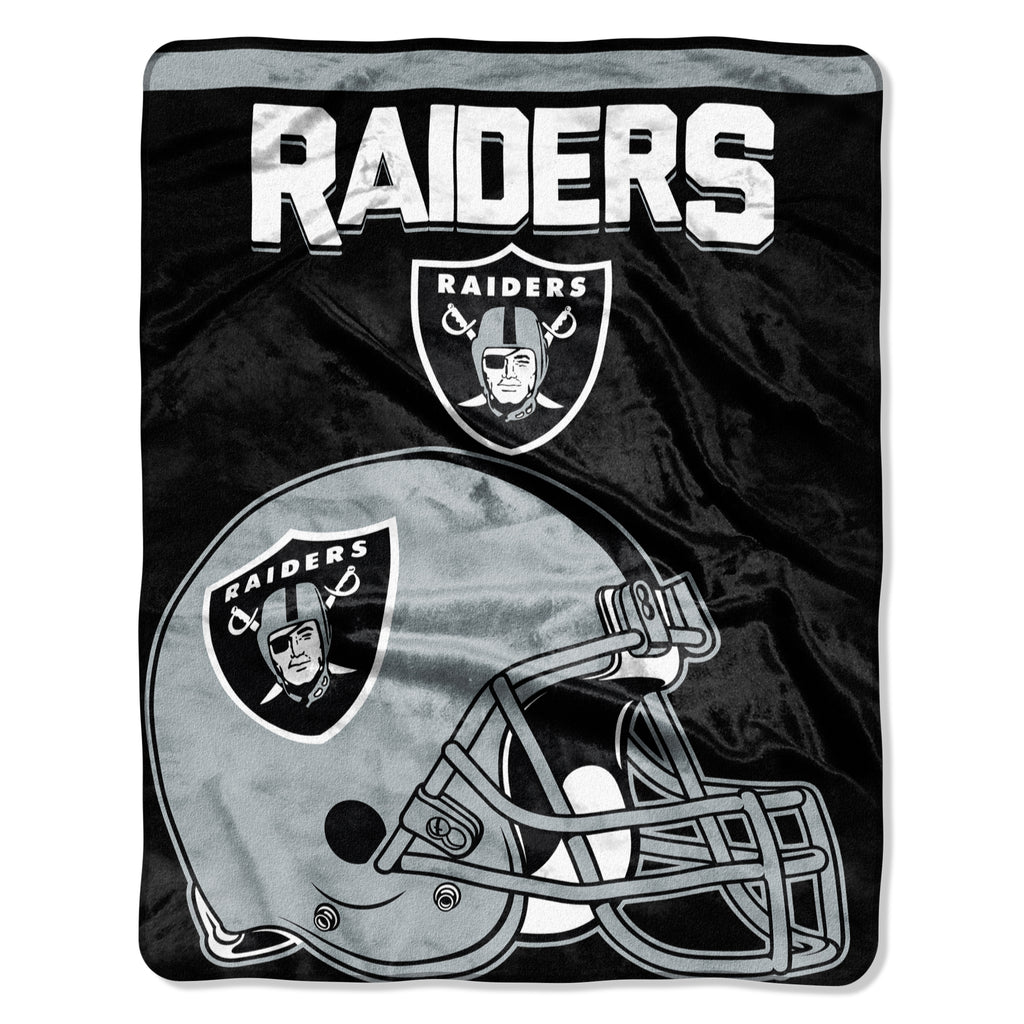 Oakland Raiders 55" x 70" Drawback Silk Touch Throw Blanket