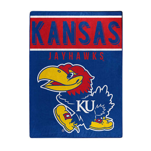 Kansas Jayhawks 60" x 80" Basic Royal Plush Blanket