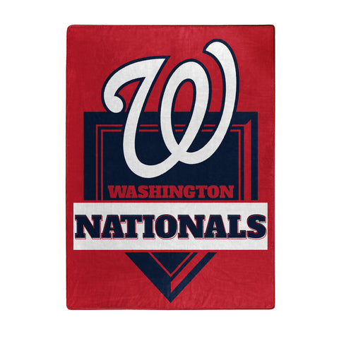Washington Nationals 60" x 80" Home Plate Royal Plush Blanket