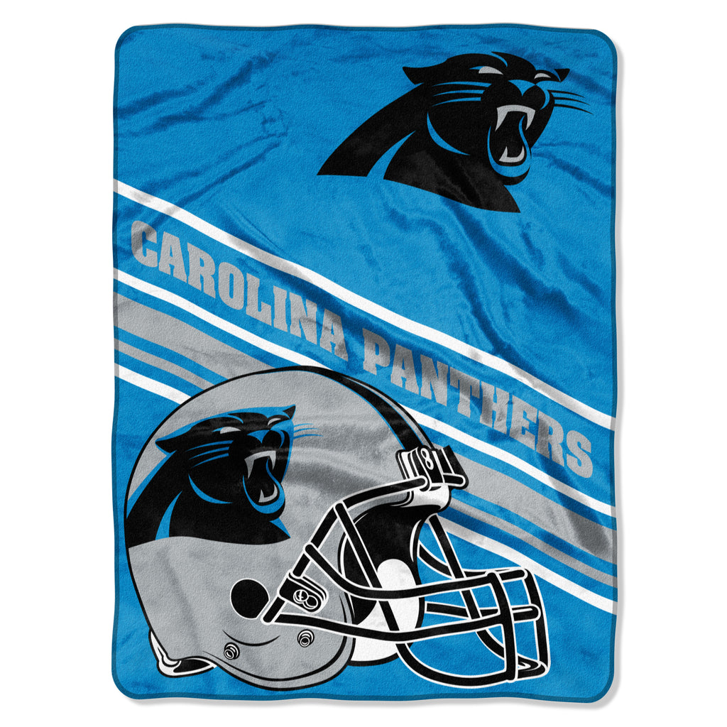 Carolina Panthers 60" x 80" Slant Royal Plush Blanket