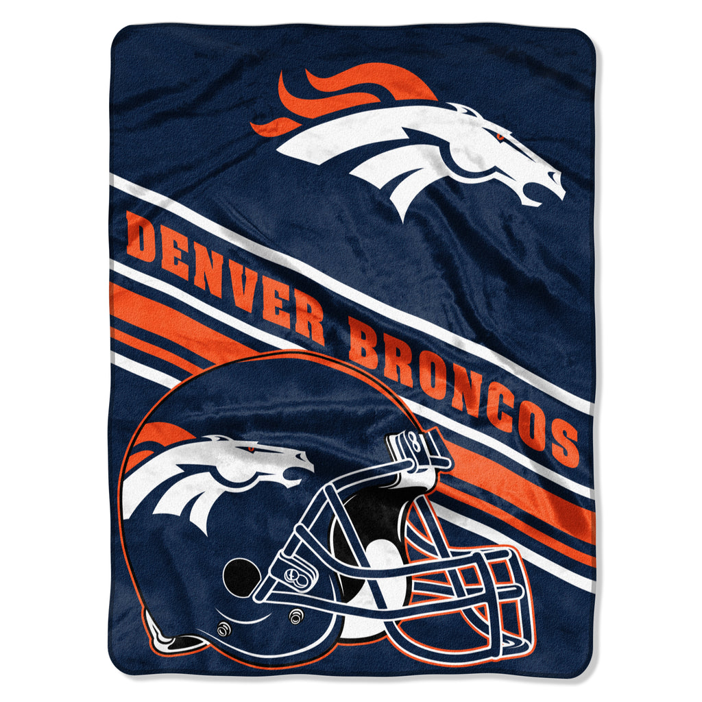 Denver Broncos 60" x 80" Slant Royal Plush Blanket