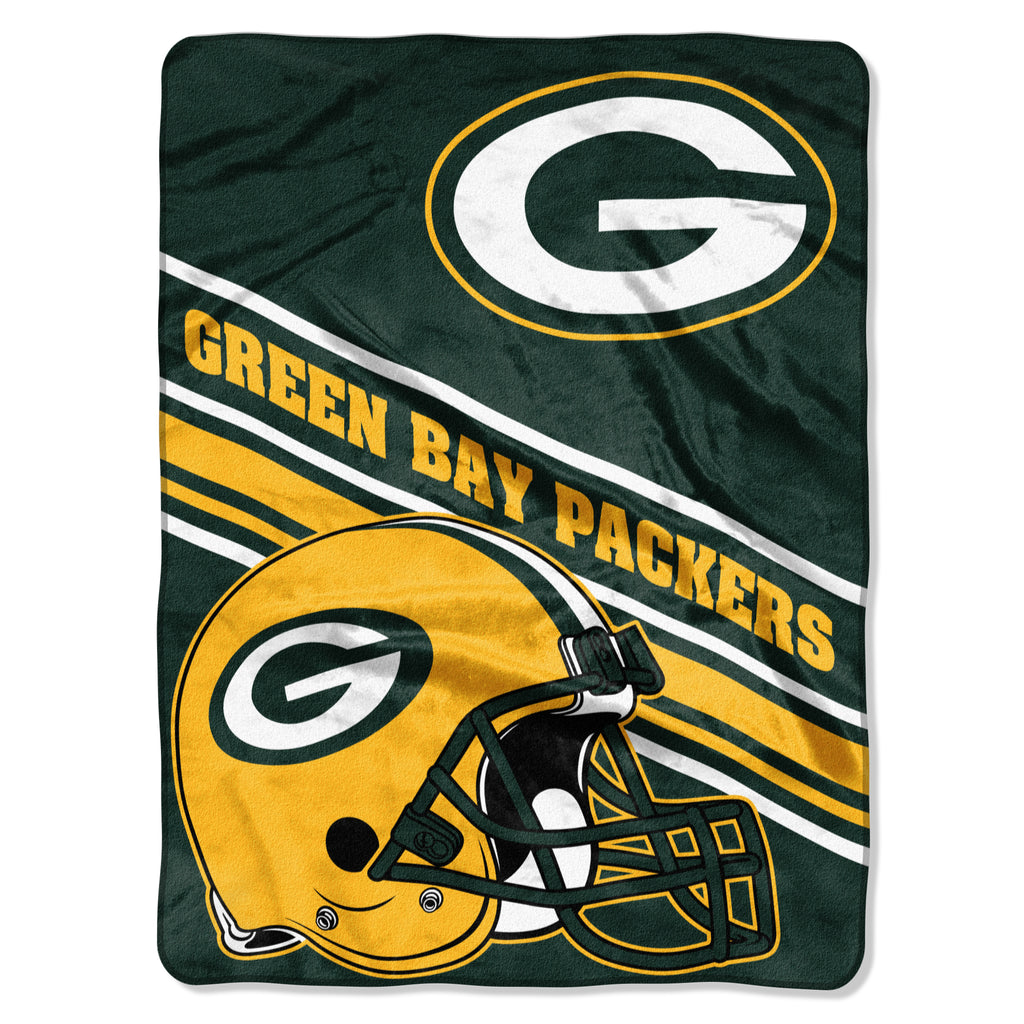Green Bay Packers 60" x 80" Slant Royal Plush Blanket