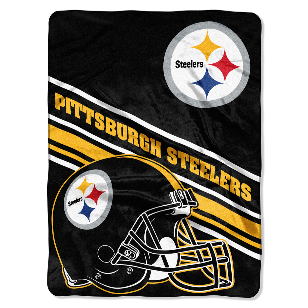Pittsburgh Steelers 60" x 80" Slant Royal Plush Blanket