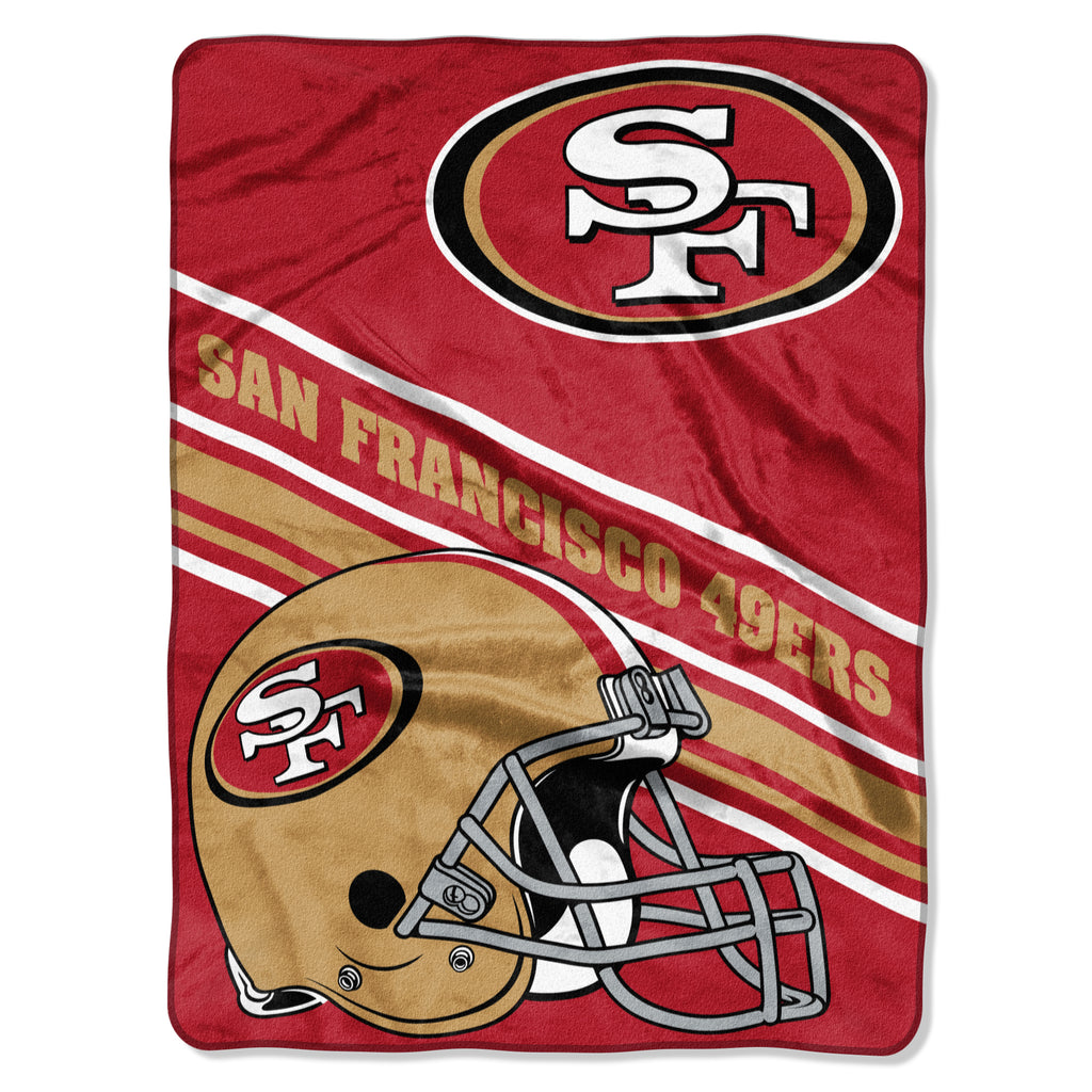 San Francisco 49ers 60" x 80" Slant Royal Plush Blanket