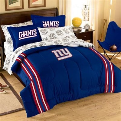 New York Giants Applique Bedding Set Full
