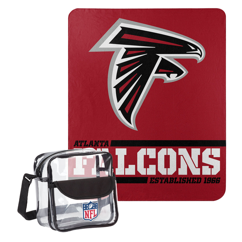 Atlanta Falcons Dream Team Tote with 50" x 60" Fleece Throw Blanket