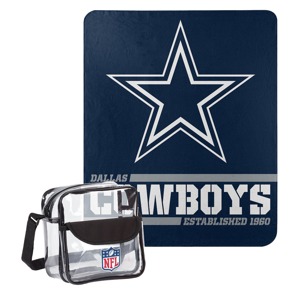 Dallas Cowboys Dream Team Tote with 50" x 60" Fleece Throw Blanket