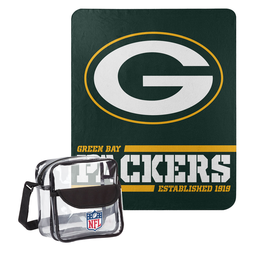 Green Bay Packers Dream Team Tote with 50" x 60" Fleece Throw Blanket