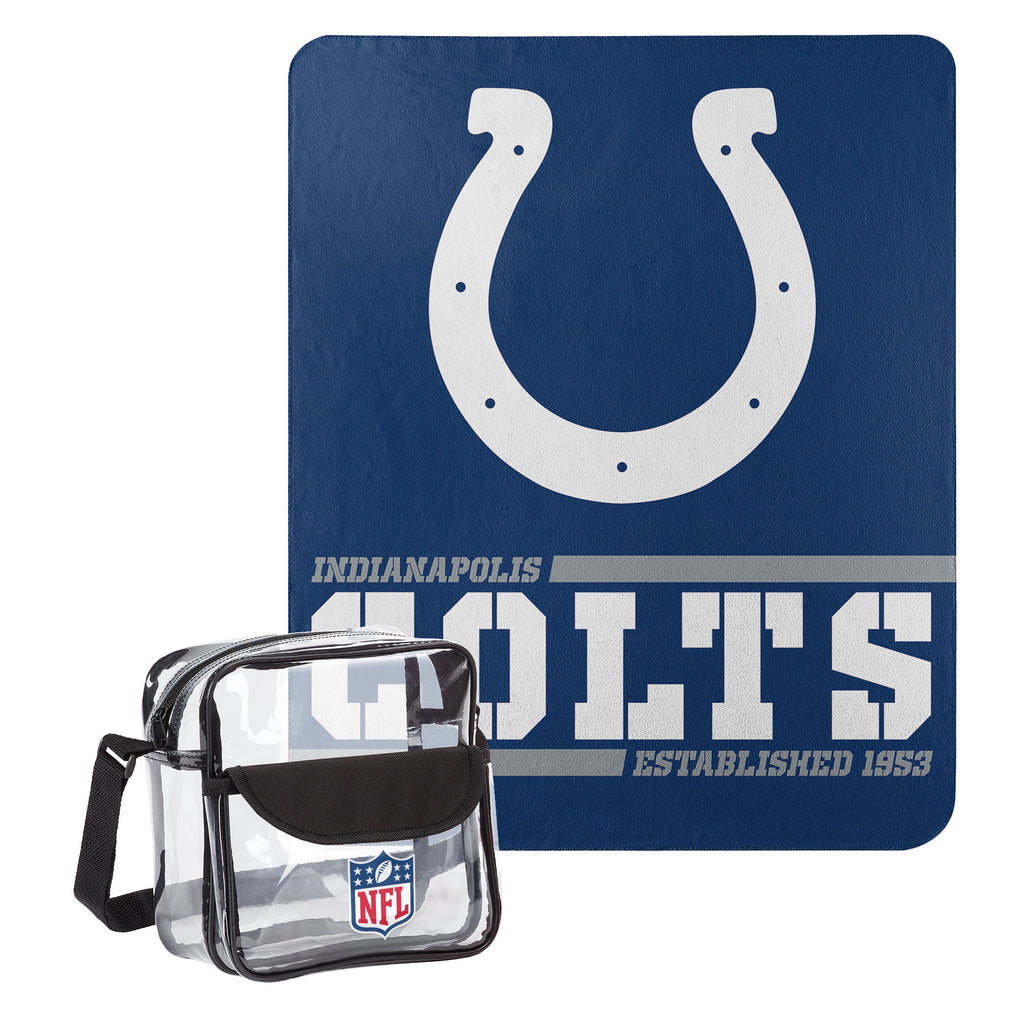 Indianapolis Colts Dream Team Tote with 50" x 60" Fleece Throw Blanket