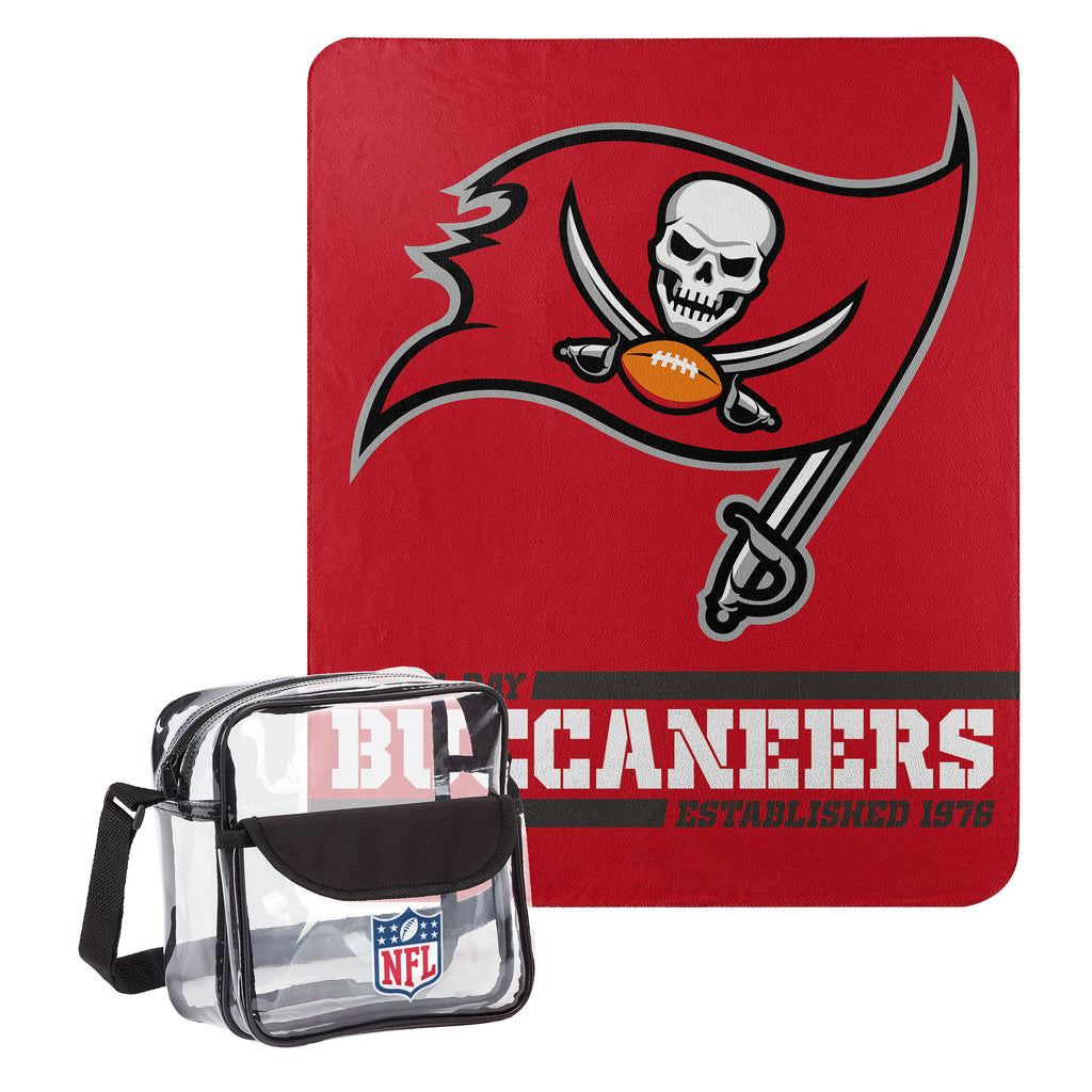 Tampa Bay Buccaneers Dream Team Tote with 50" x 60" Fleece Throw Blanket