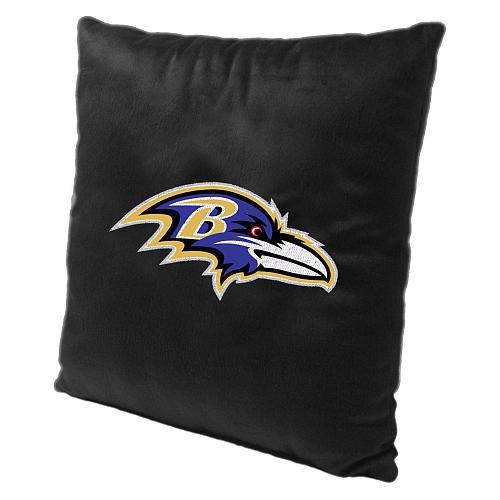 Baltimore Ravens Embroider Square Pillow