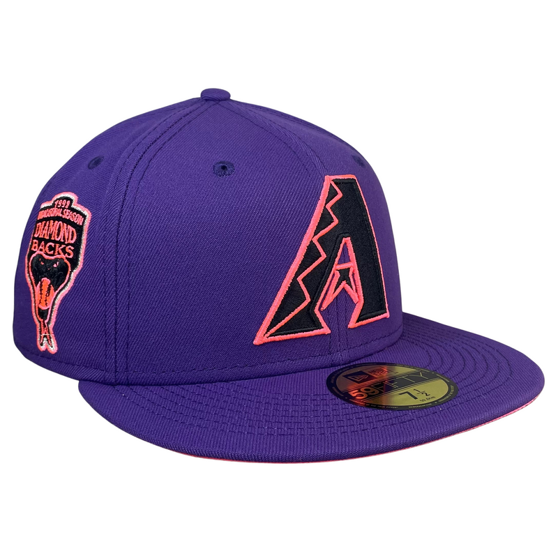 59FIFTY Arizona Diamondbacks Chrome/Purple/Green Inaugural Season Patch