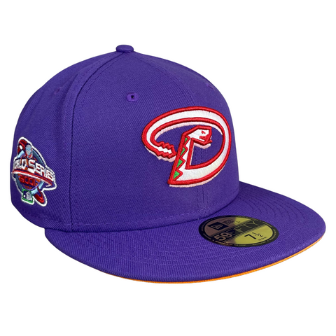 Arizona Diamondbacks Chrome and Purple 59FIFTY Fitted Cap