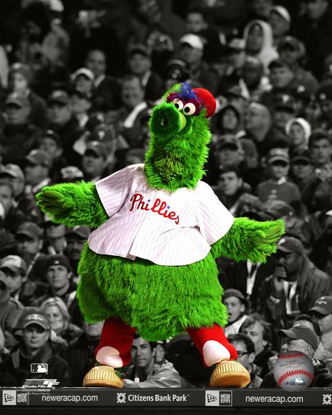 Philadelphia Phillies Phillie Phanatic Premium Canvas Wall Art