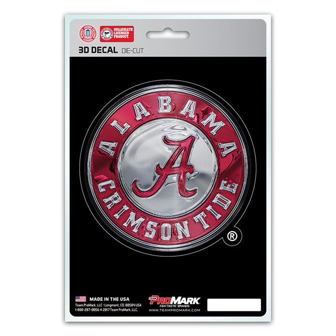 Alabama Crimson Tide 3D Decal