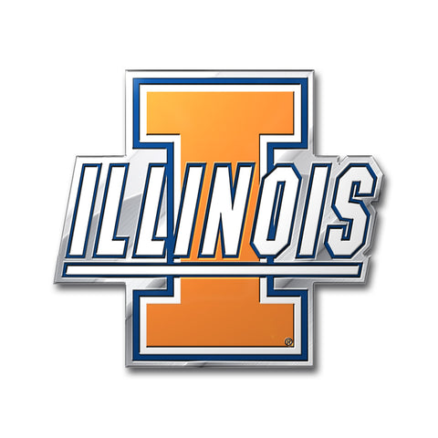 Illinois Fighting Illini Auto Emblem Color