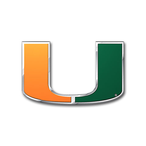 Miami Hurricanes Auto Emblem Color