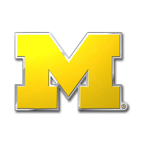 Michigan Wolverines Auto Emblem Color