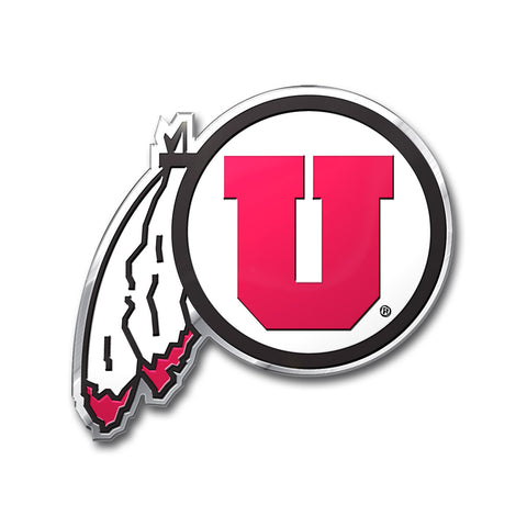 Utah Utes Auto Emblem Color