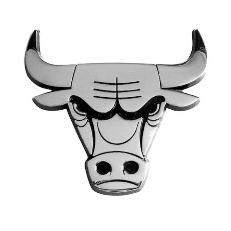 Chicago Bulls Chrome Auto Emblem