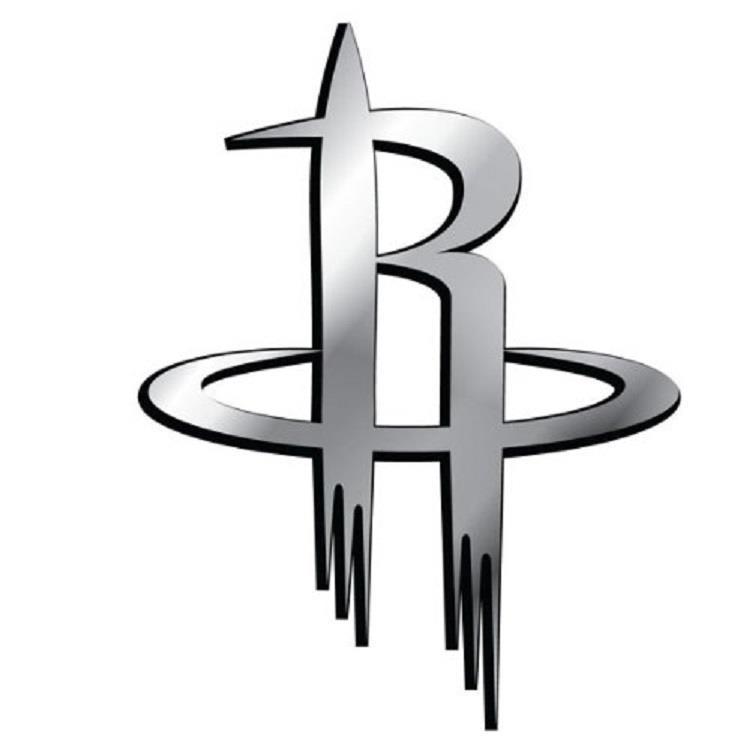 Houston Rockets Chrome Auto Emblem