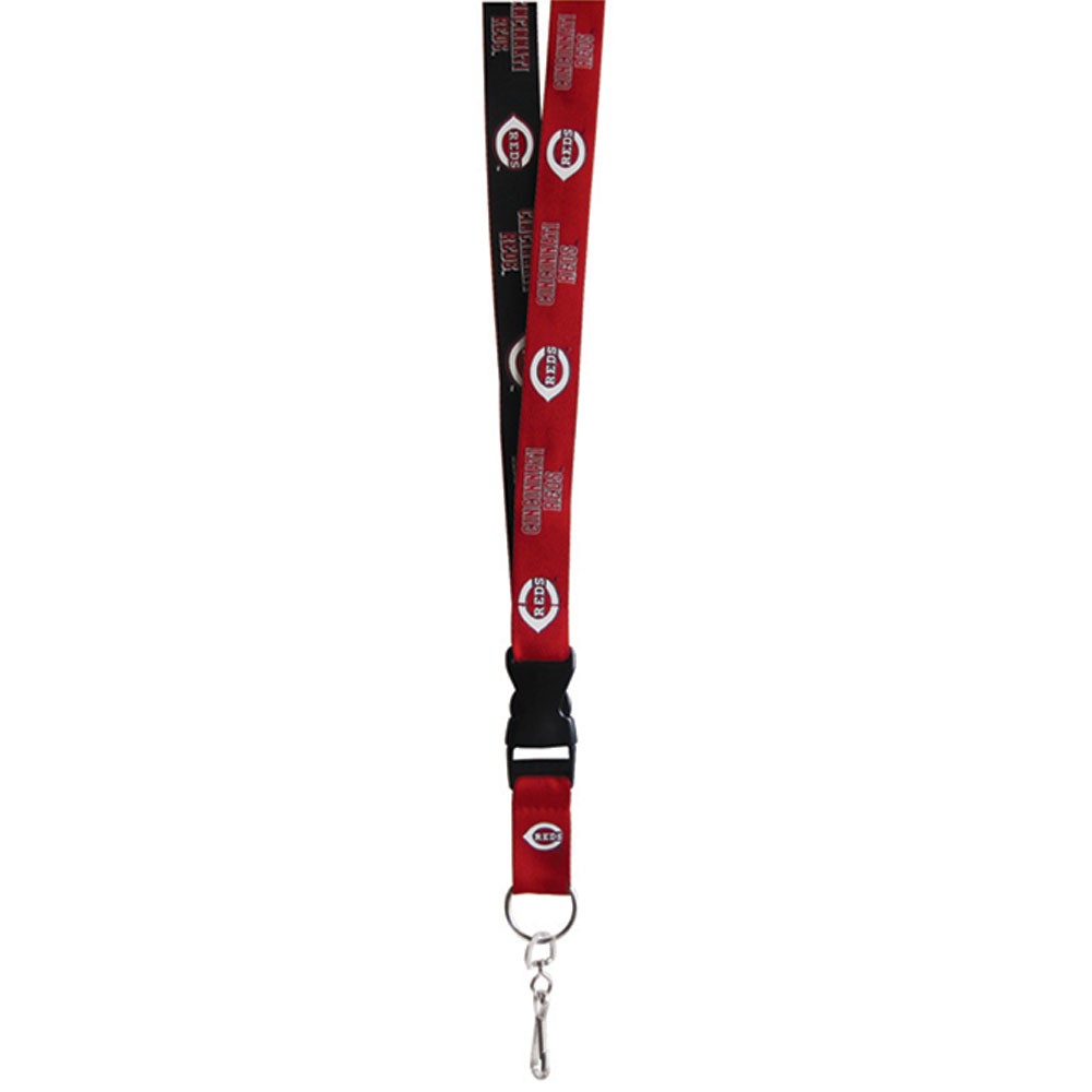 Cincinnati Reds Two Tone Lanyard with Detachable Key Ring
