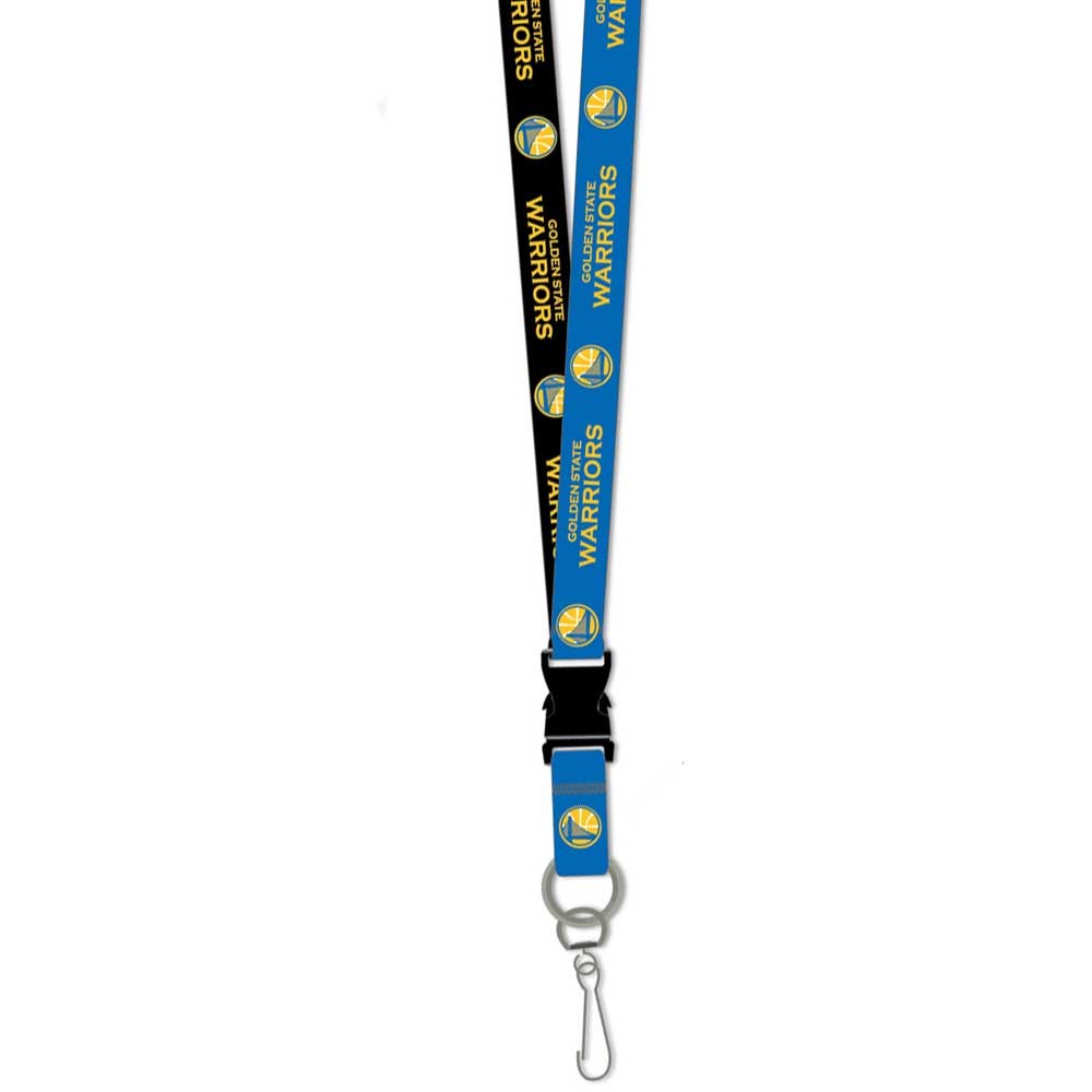 Golden State Warriors Two Tone Lanyard with Detachable Key Ring
