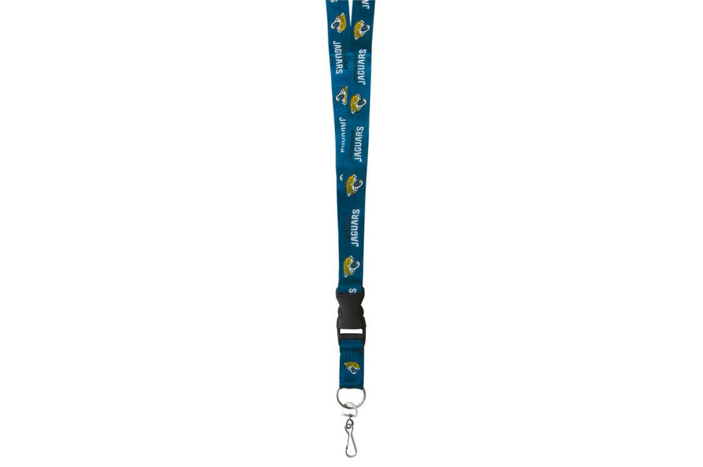 Jacksonville Jaguars Two Tone Lanyard with Detachable Key Ring