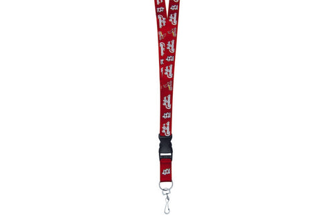 St Louis Cardinals Two Tone Lanyard with Detachable Key Ring