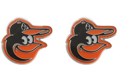 Baltimore Orioles Post Earrings Logo