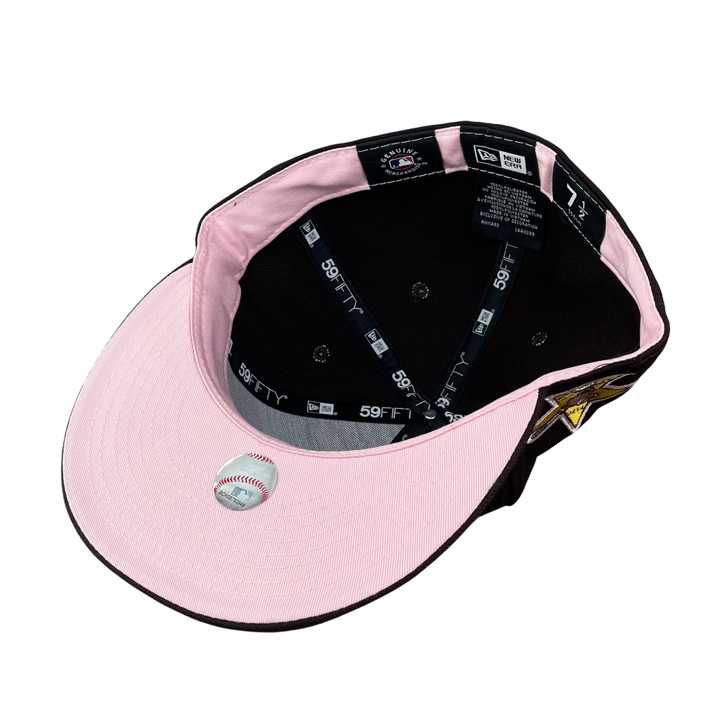Milwaukee Bucks New Era Pink Undervisor 59FIFTY Fitted Hat - Black