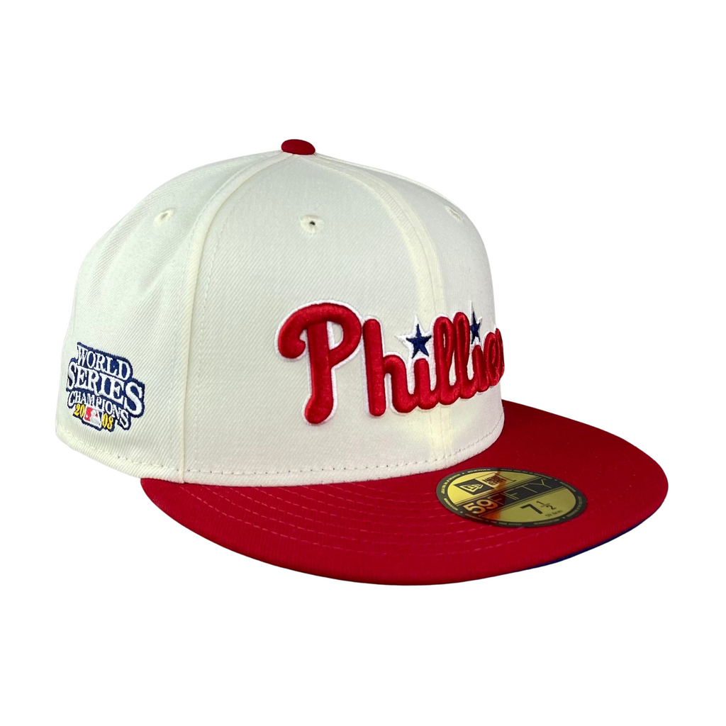 59FIFTY Philadelphia Phillies Cream/Red/Royal 2008 World Series Champions Patch