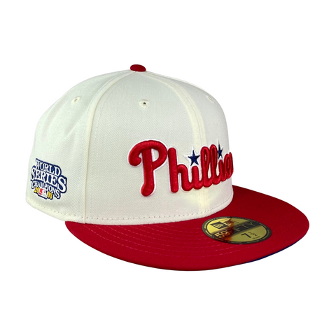 59FIFTY Philadelphia Phillies Tan/Mint 2008 World Series Patch