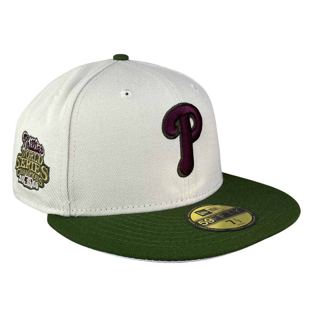 Philadelphia Phillies Stone/Rifle Green with Gray UV 2008 World Series  Sidepatch 5950 Hat – Fan Treasures