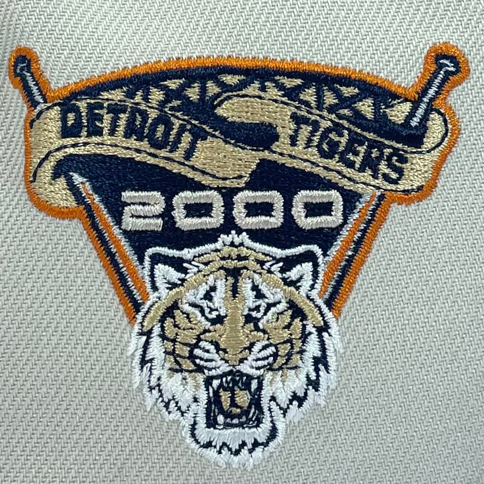 59FIFTY Detroit Tigers Stone/Navy/Green Year 2000 Patch