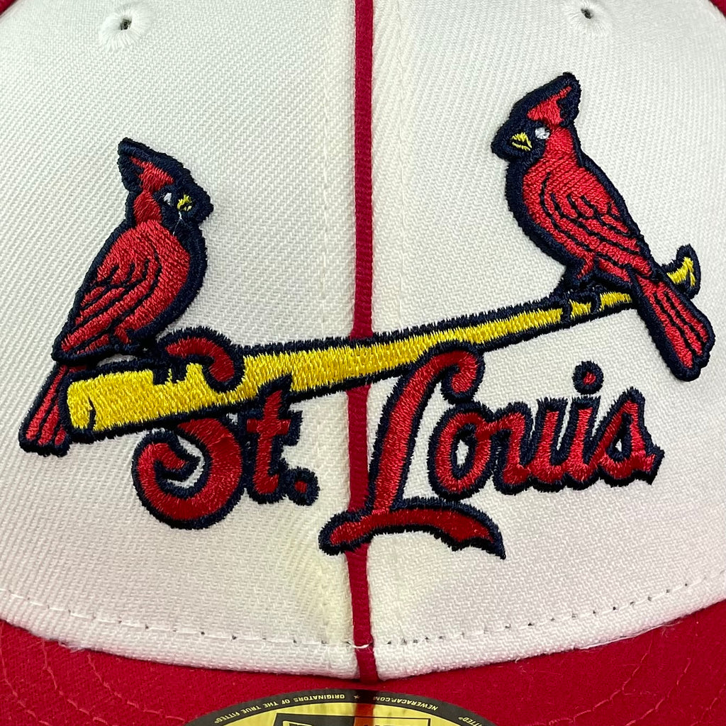 St Louis Cardinals Tan Busch Stadium Side Patch Chrome White UV 59FIFTY Fitted  Hat
