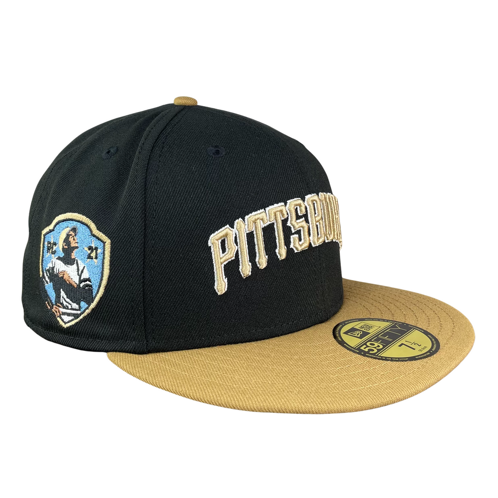 59FIFTY Pittsburgh Pirates Black/Gold/Gray Roberto Clemente Patch