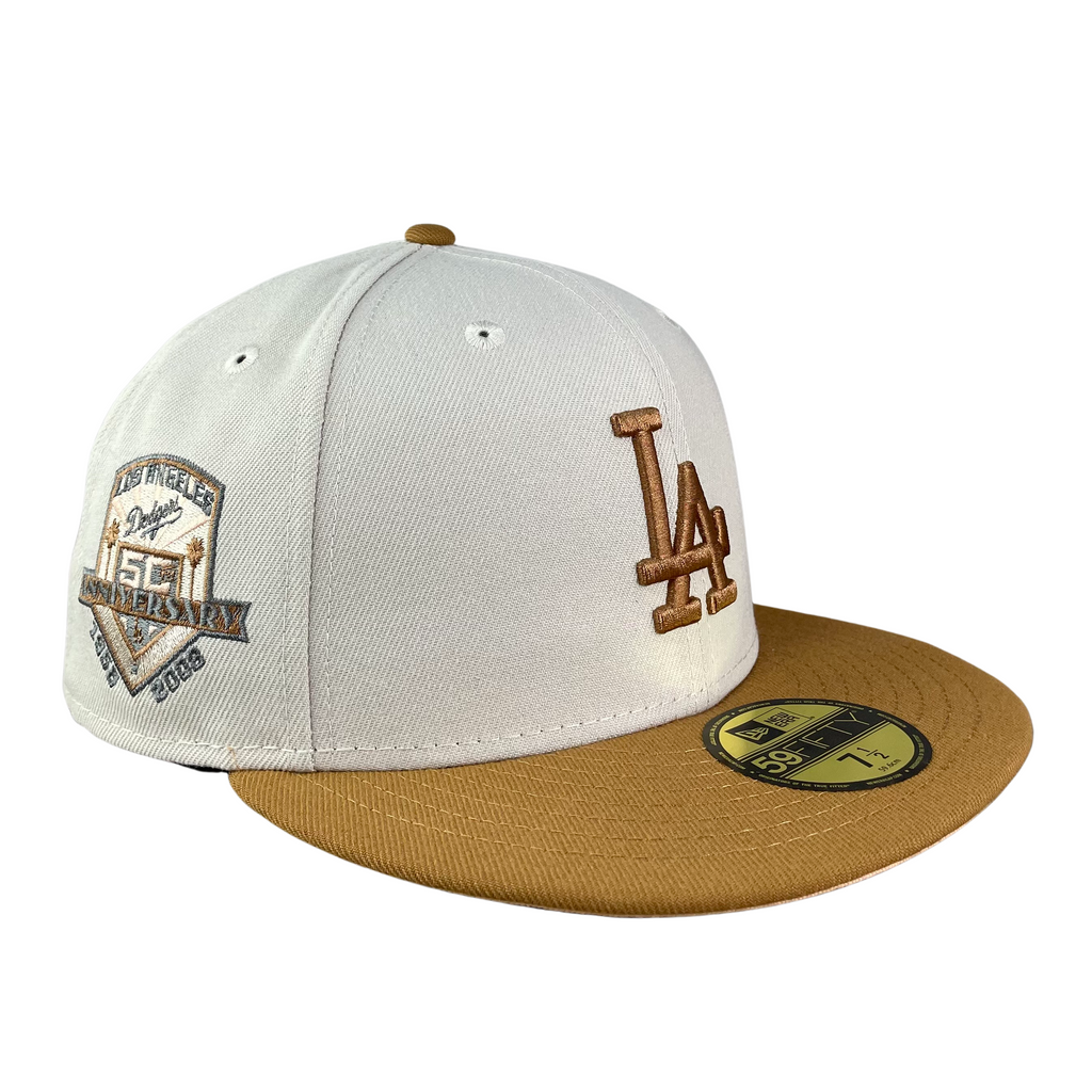 Los Angeles Dodgers New Era Custom 59FIFTY Blue Logo Sweatband Fitted Hat, 7 1/8 / Blue