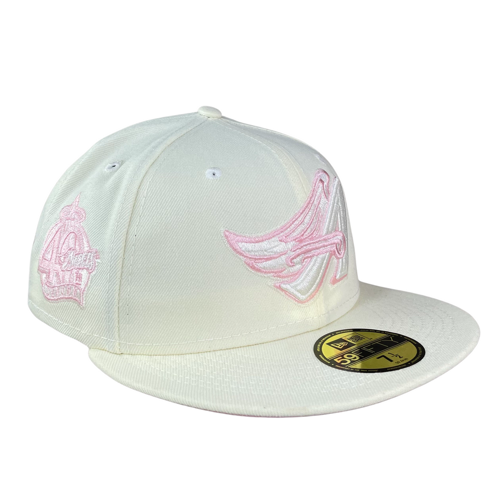 59FIFTY Los Angeles Angels Chrome/Pink 40th Anniversary Patch