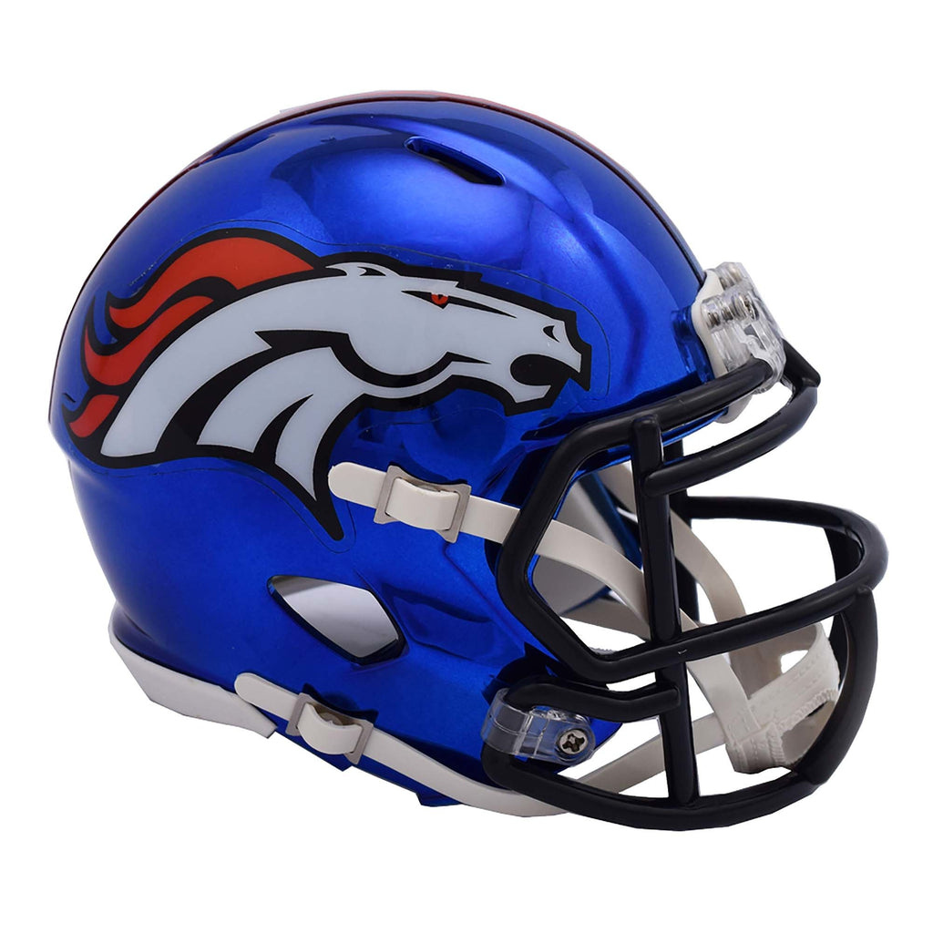 Denver Broncos Alternate Chrome Mini Helmet